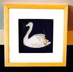 Dentelle � l'aiguille : Cygne