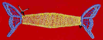 Dentelle figurative : papillon